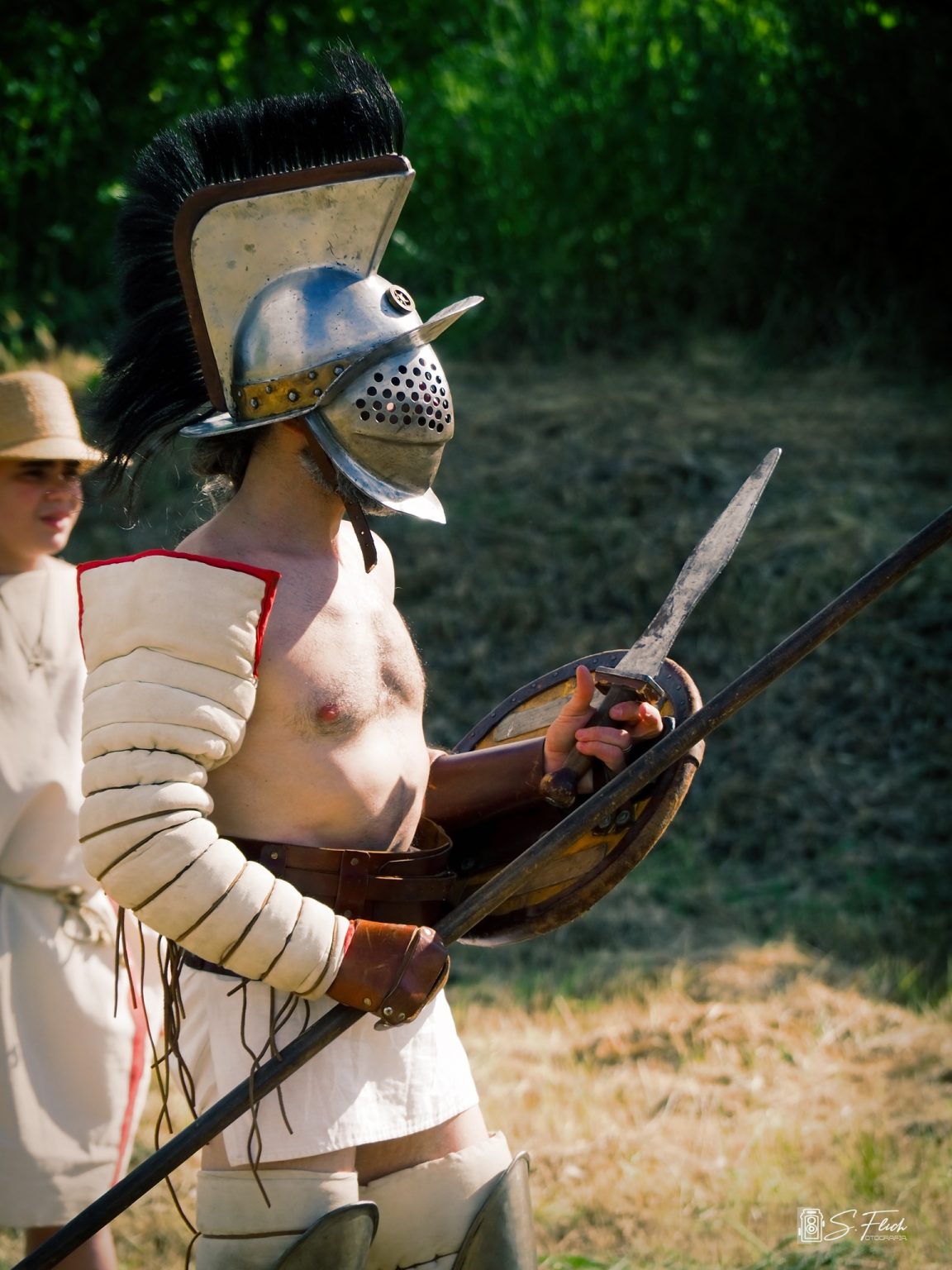 Recreación histórica en el Campamento Romano de Complutum